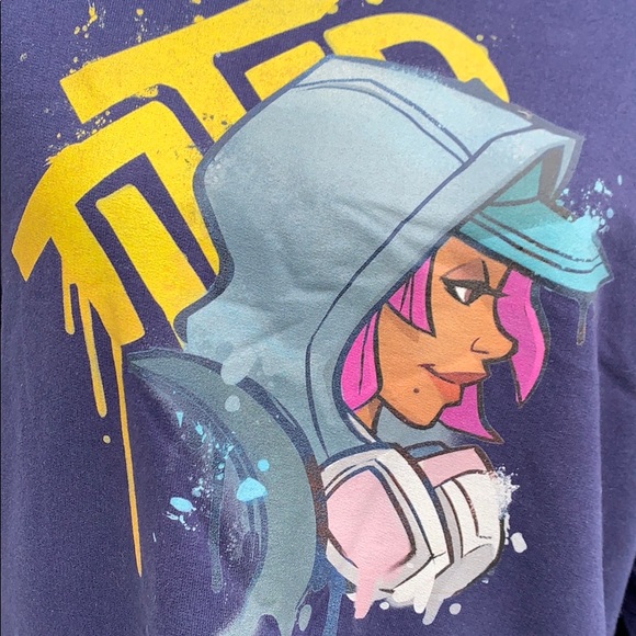 Fortnite TEKNIQUE graffiti girl hoodie - Picture 2 of 3